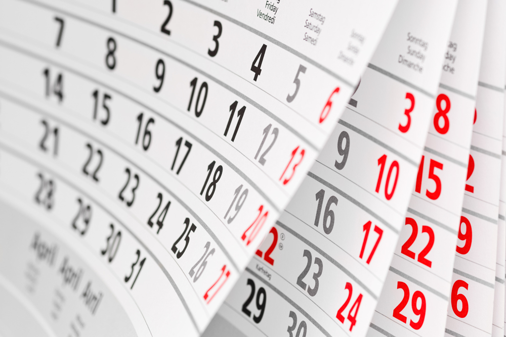 Календарный план основных мероприятий в декабре 2020 года