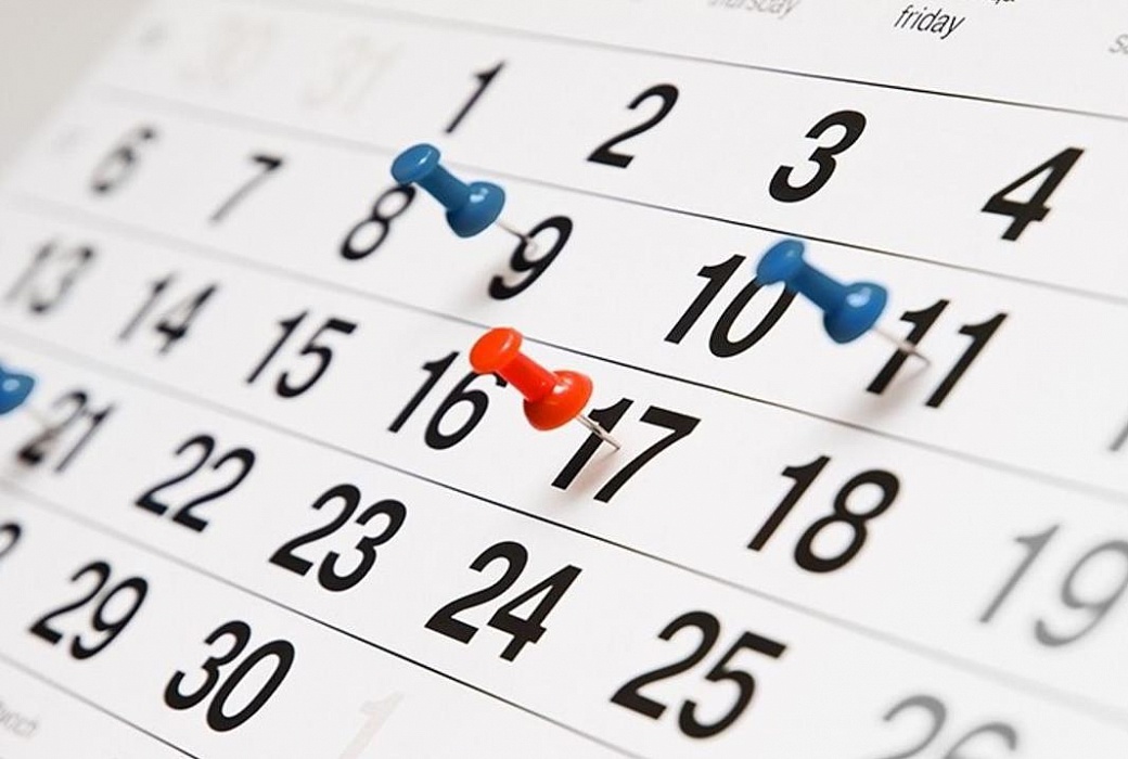 Календарный план основных мероприятий в апреле 2020 года